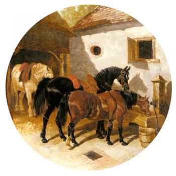 約翰 弗雷德裡尅 赫爾林 The Farmyard 約翰 弗雷德裡尅 赫爾林 The Farmyard